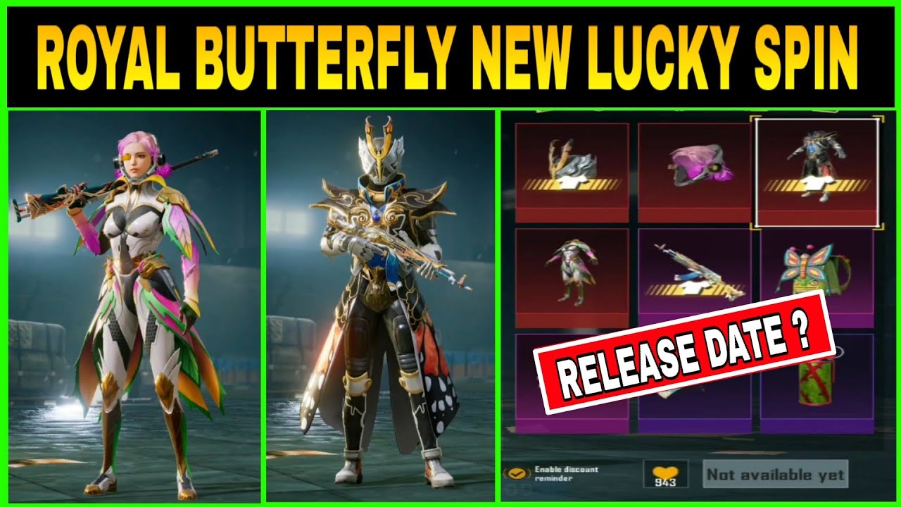 ROYAL BUTTERFLY NEW LUCKY SPIN EVENT LEAKS IN PUBG MOBILE