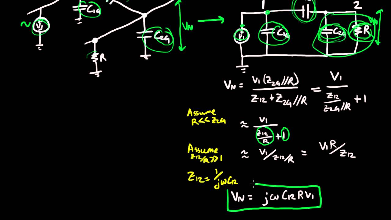 Capacitive Coupling in Circuits