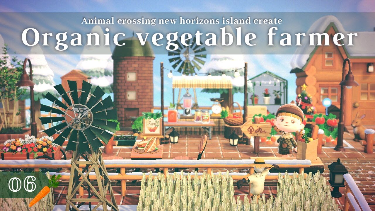 【あつ森】街にも馴染む麦畑とオーガニック野菜農家 | Organic vegetable farmer | Animal crossing new horizons | acnh 【島クリエイト】