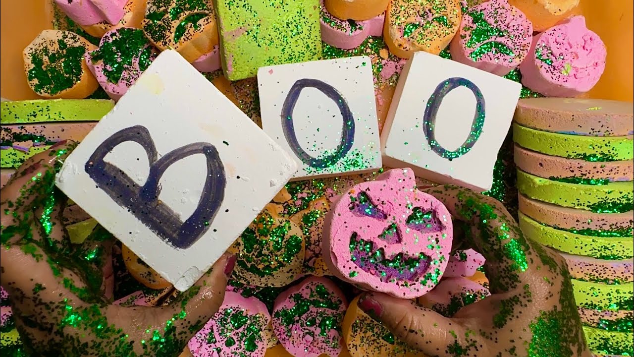 🎃💕CUTE HALLOWEEN MASS CRUSH | REFORMS x FRESH BLOCKS | GYM CHALK ASMR 🎧