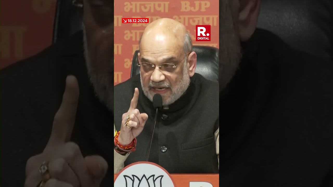 Amit Shah Accuses Congress of Sidelining BR Ambedkar, Denying Him Bharat Ratna