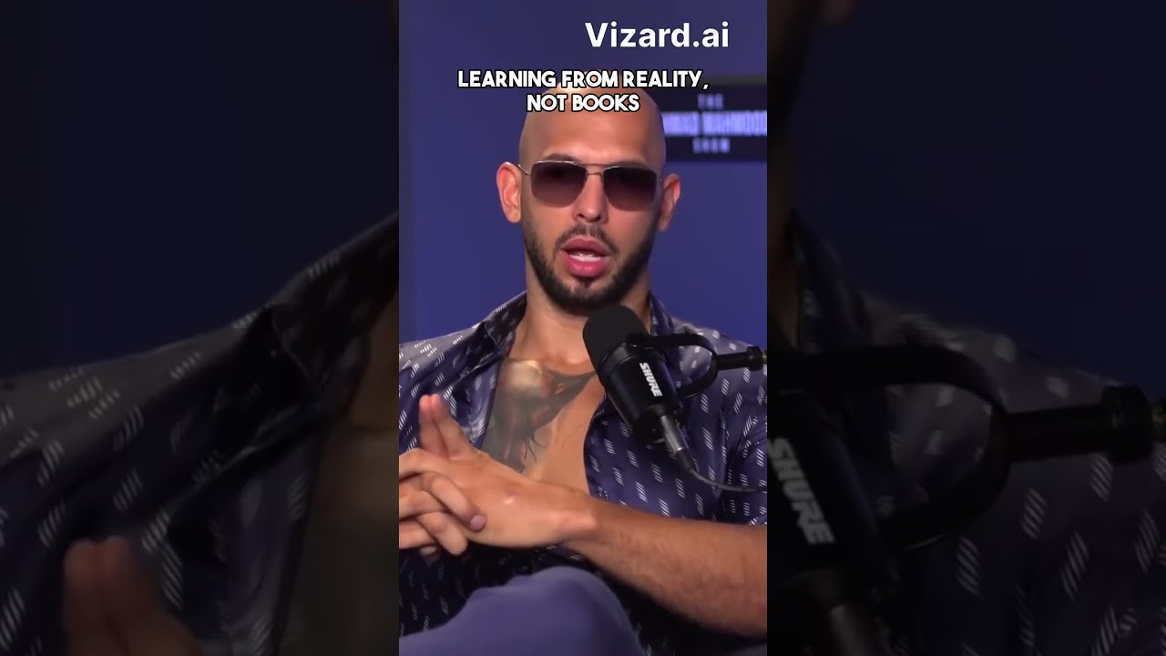 Learning from reality, not books  #andrewtate #podcast  #millionaire #motivation #shorts  #warroom