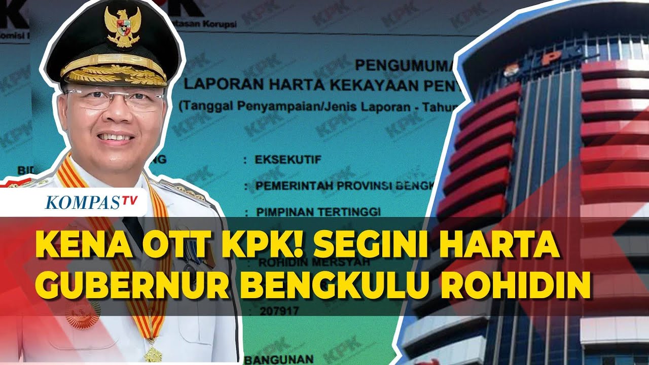 Kena OTT KPK! Segini Harta Gubernur Bengkulu Rohidin Mersyah