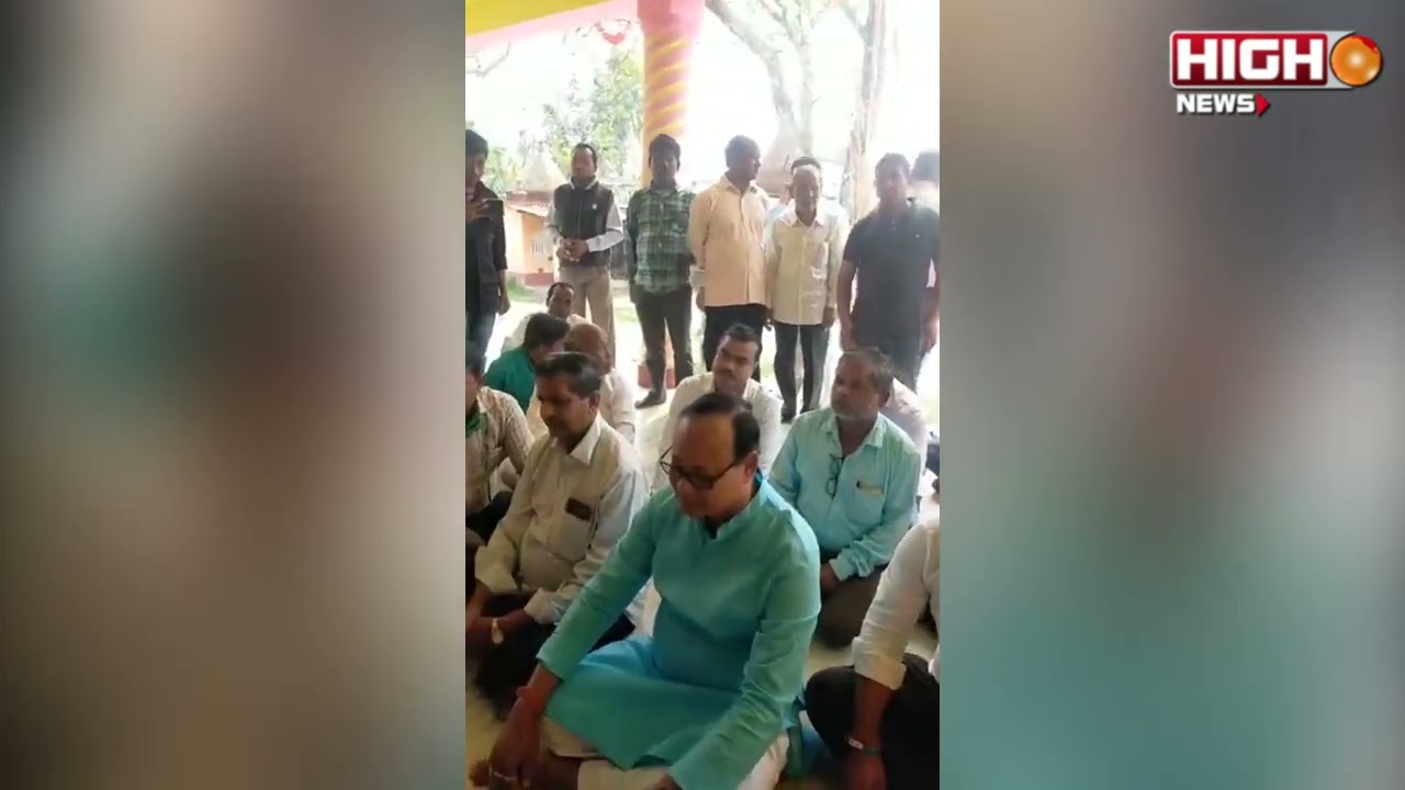 MLA Jagadish Chandra Barma Basunia during Aashirbad Prarthona at Sitai II GP