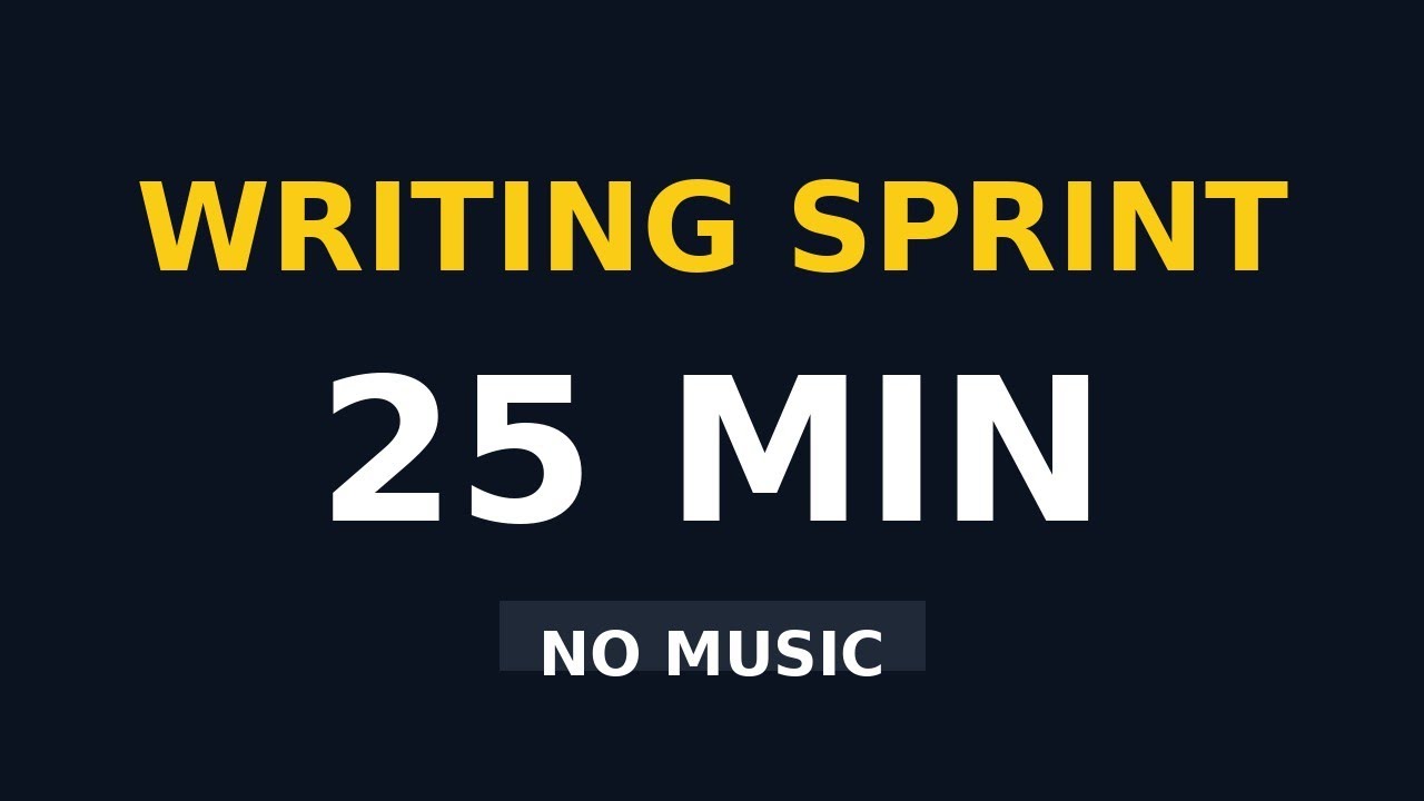 25 Minute Focus Session (No Music)