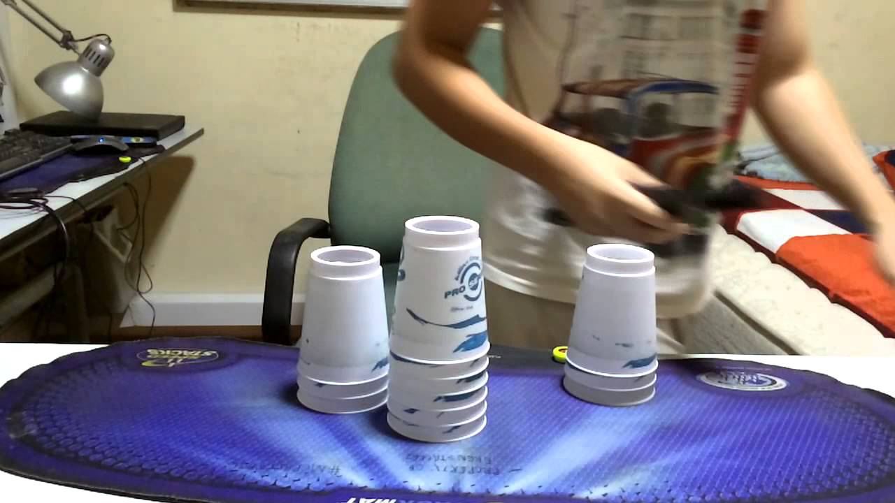 Slow Motion Sport Stacking!