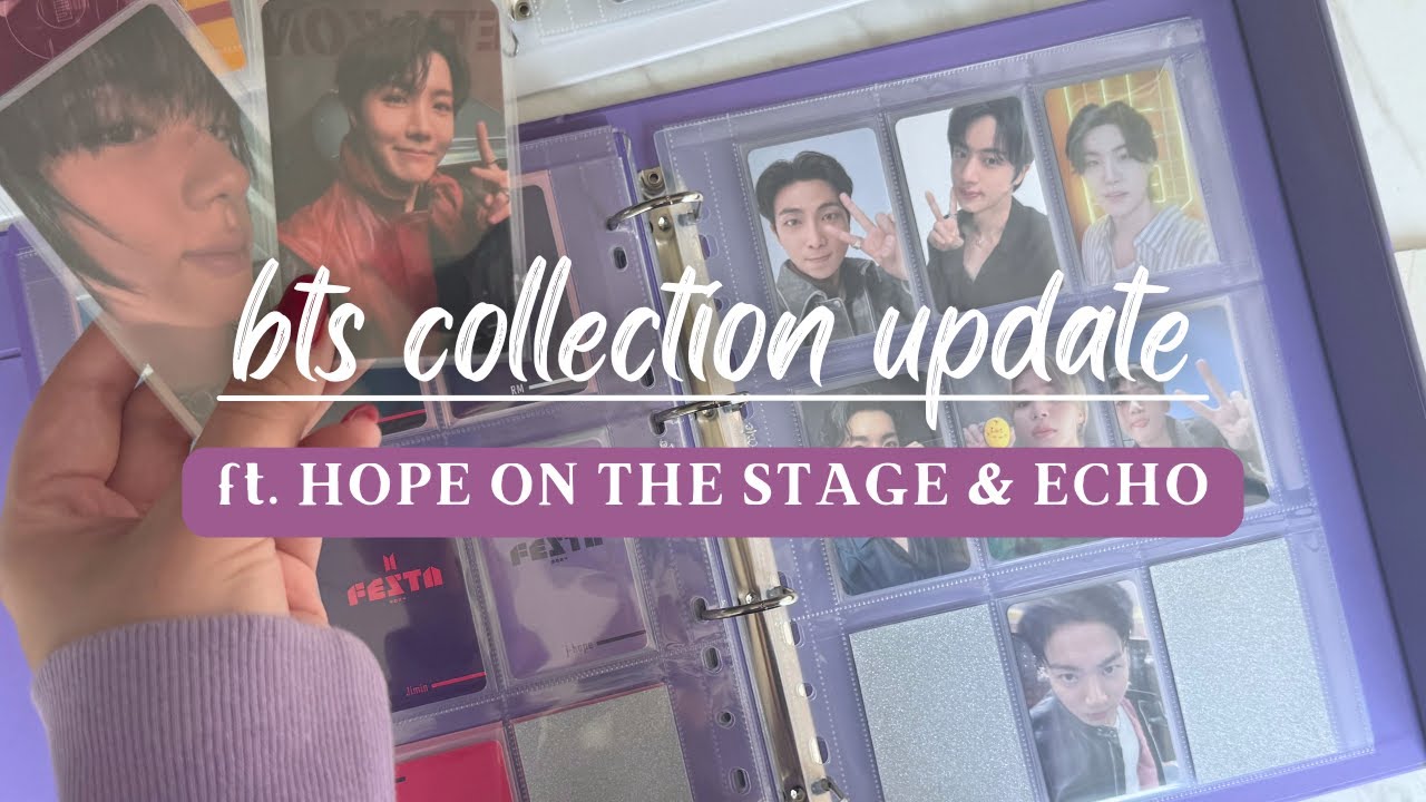 bts photocard binder update ft. hope on the stage, echo, and more