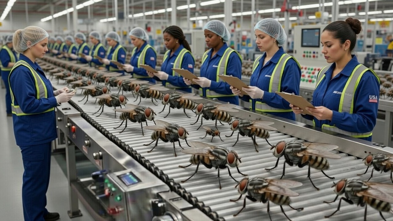 THE SOLDIER FLY! The Pest That Produces More Protein Than Chicken | How It’s Made | Mega Factories