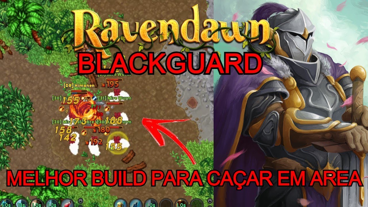 Blackguard O Mago Tank do Ravendawn que Caça Em Area
