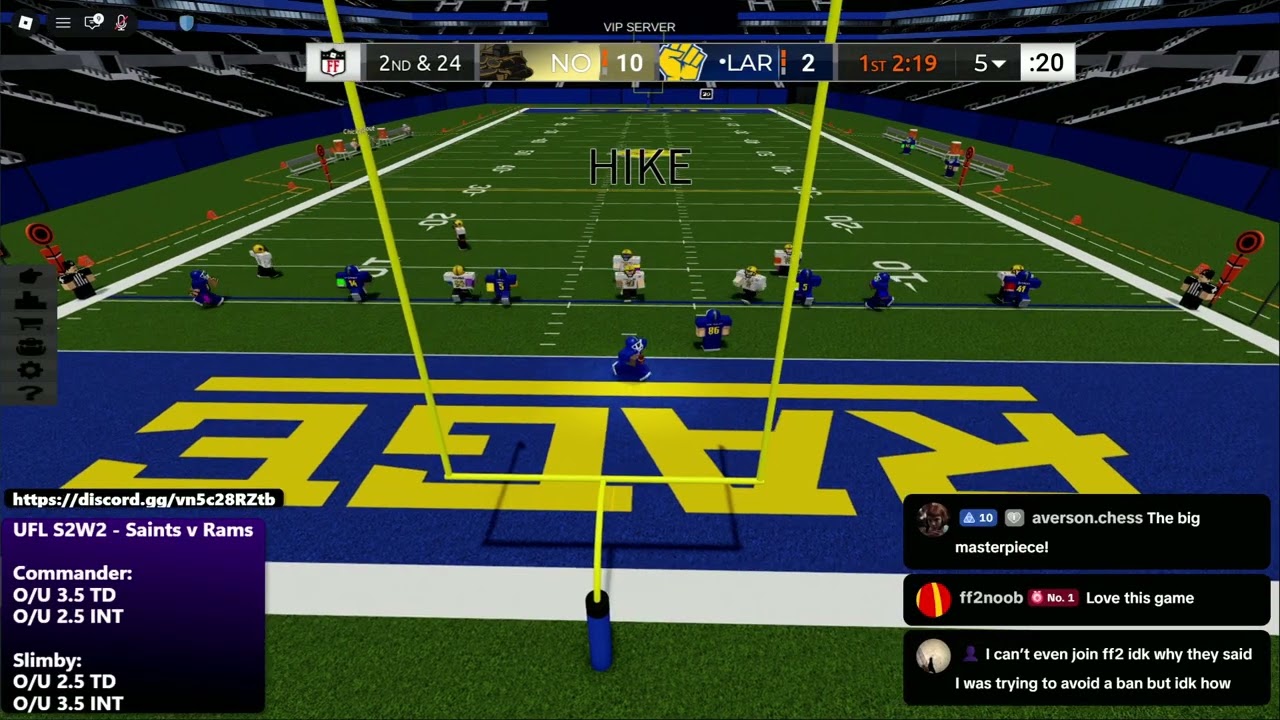 UFL S2W2 - Saints v Rams