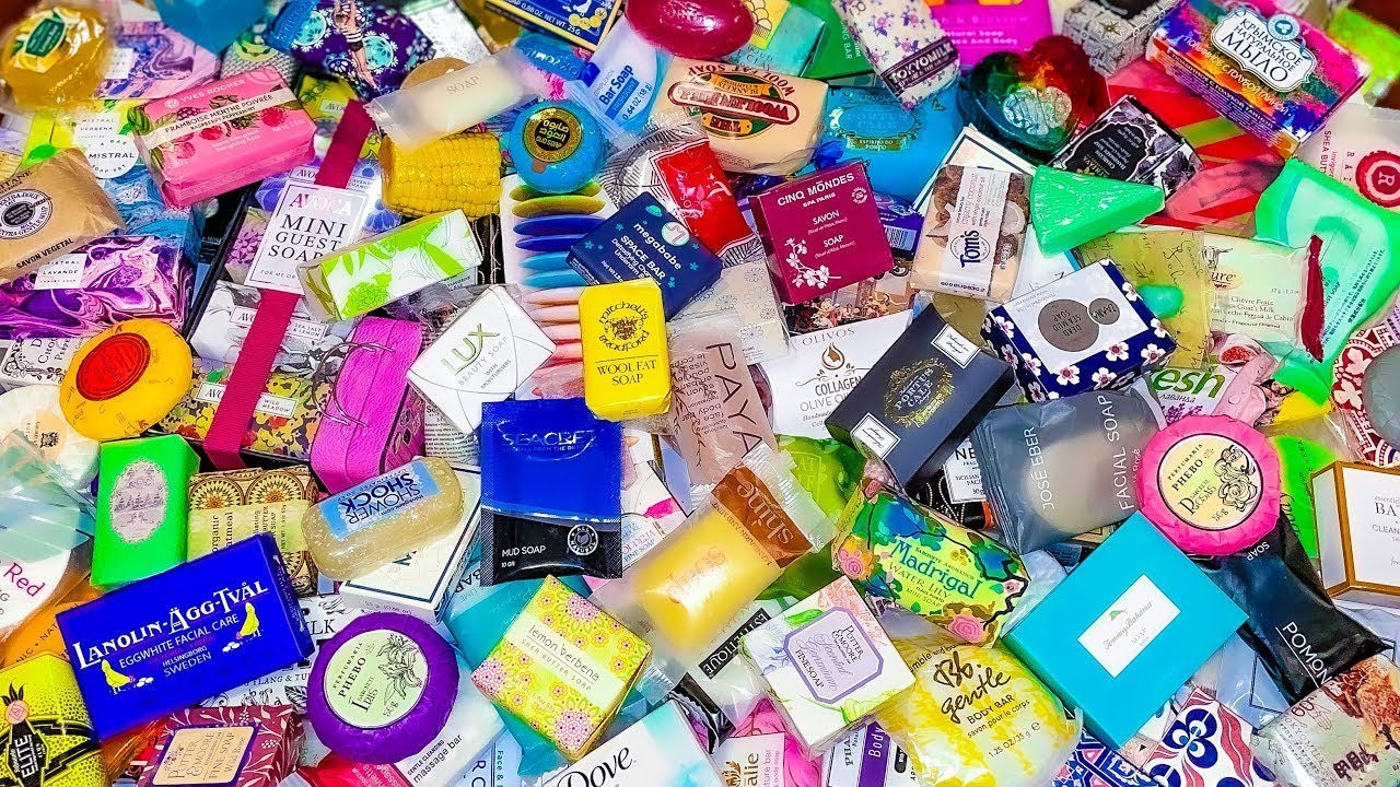 Haul Unboxing Soap Bars - Satisfying Soap Unboxing Haul ASMR - SOAP ASRM