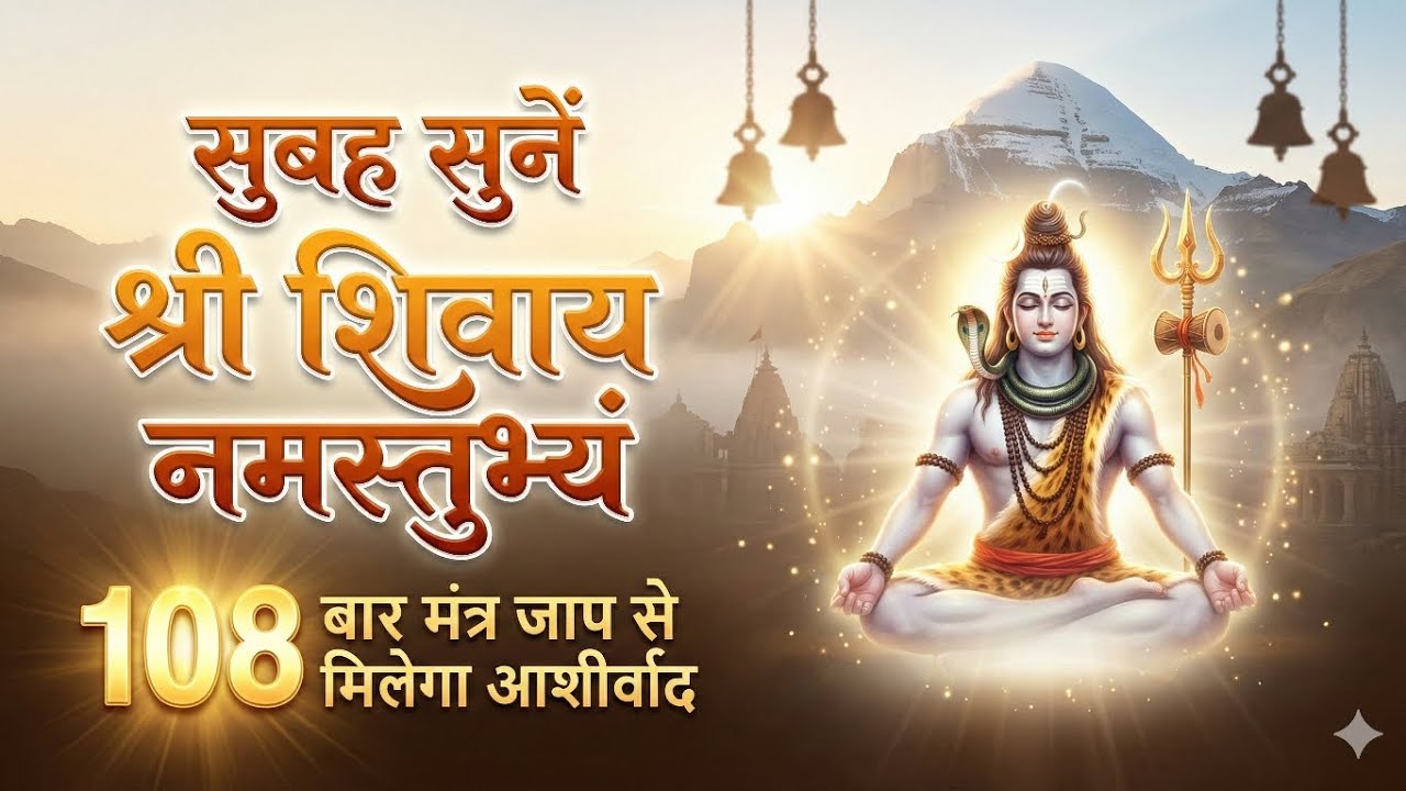 108 Times Shri Shivay Namastubhyam | Most Powerful Shiva Chanting