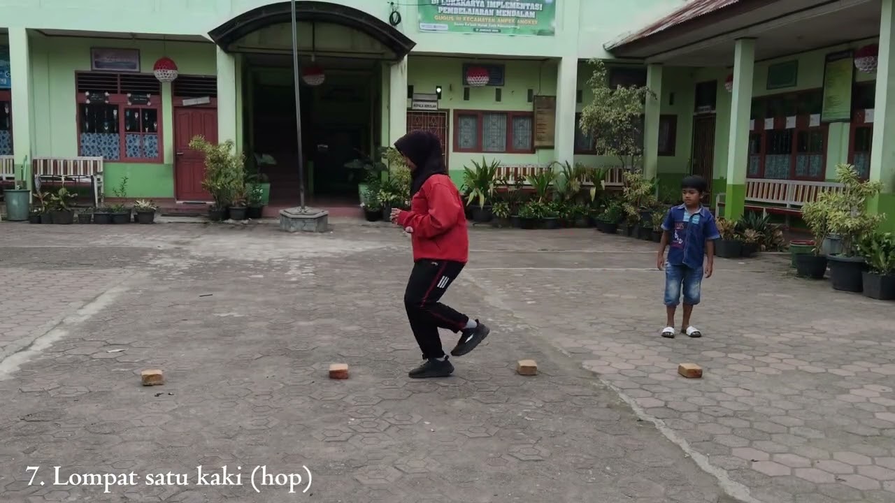 Tugas video gerak dasar (Lokomotor dan Objek Kontrol) 15 gerakan anak - anak usia 6-12 tahun