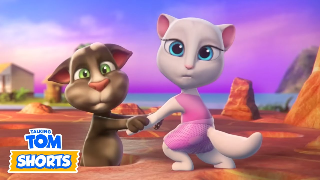 Besuchen Sie die heißen Quellen - Talking Tom - Spaßige Videos für Kinder - Cartoons