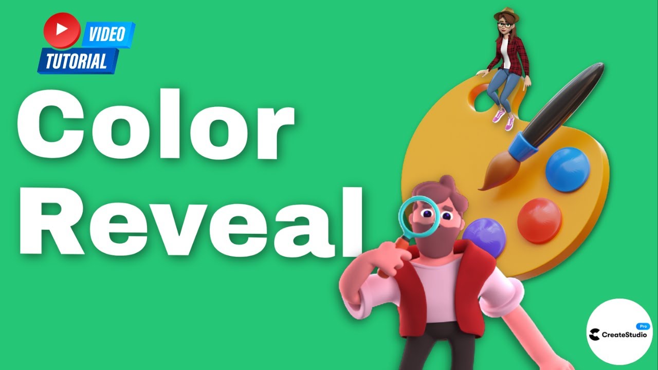 CreateStudio Pro - How To Create A Color Reveal Effect OR Liquid Reveal!