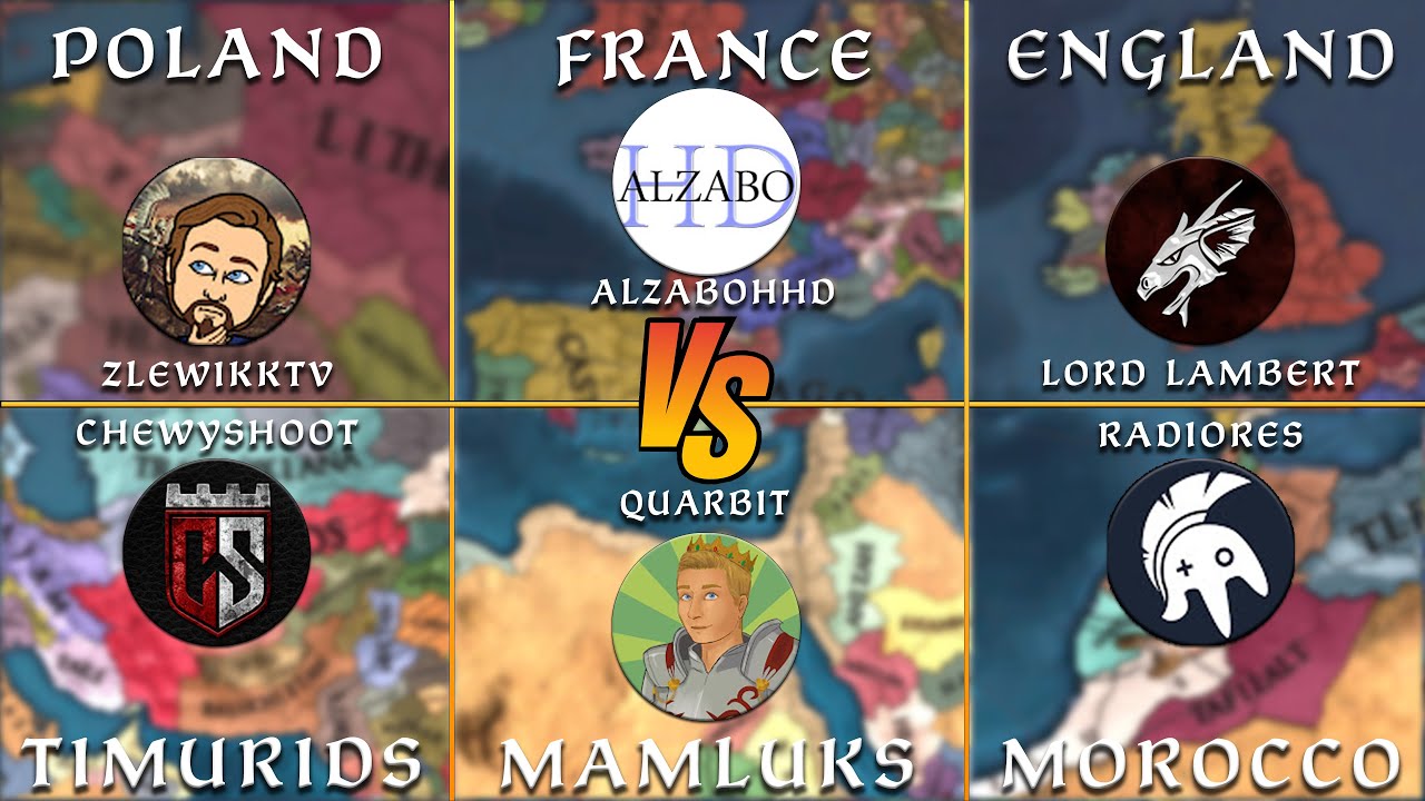 [EU4] Worst Poland Ever! PvP Clash of Civilisations/AlzaboHD, RadioRes, Chewy, Lambert, Quarbit