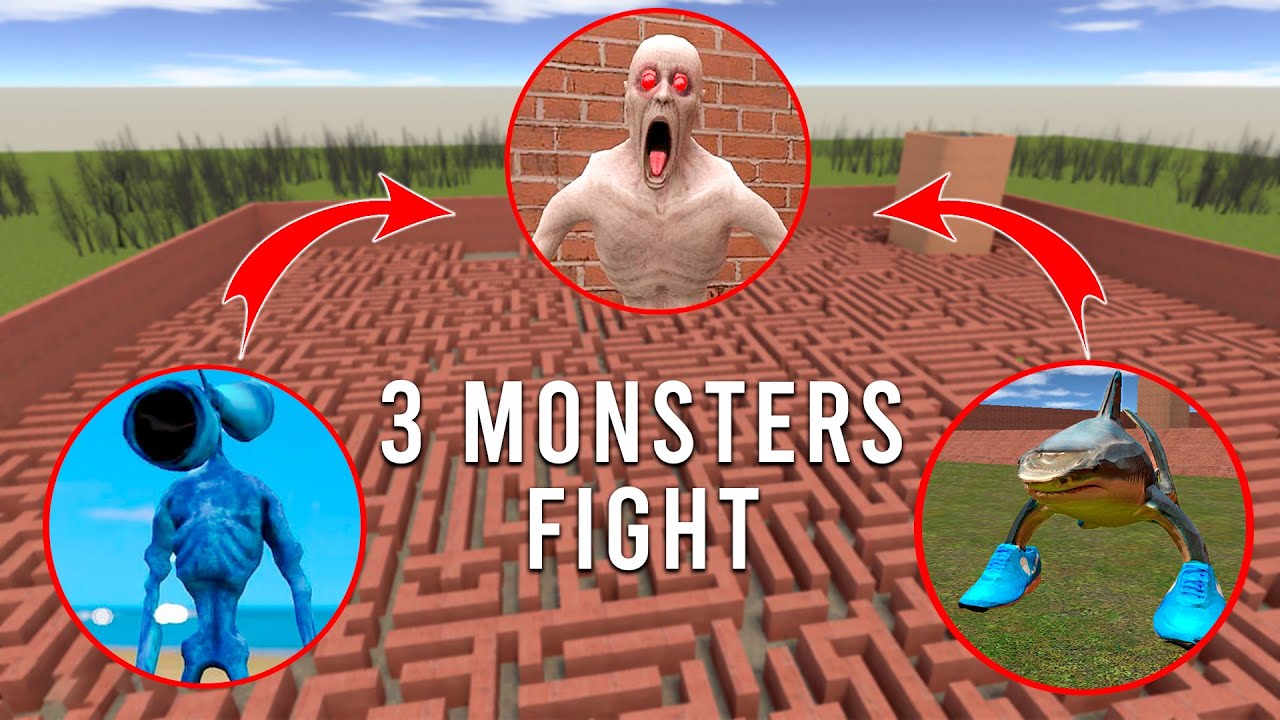 WHO WILL WIN? SCP-096 vs Siren Head ICE vs Tralalalero Tralala! In Garry's Mod
