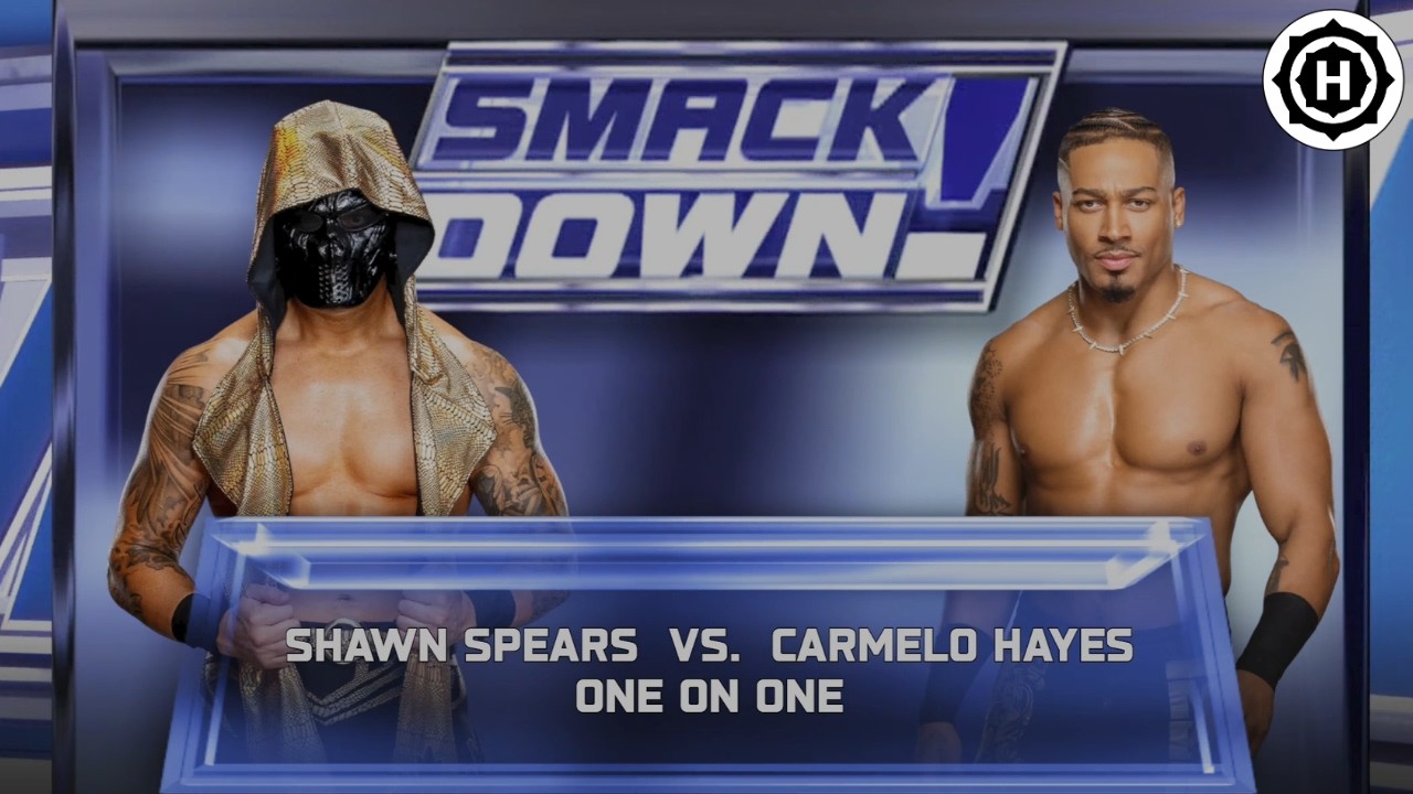 SHAWN SPEARS V/S CARMELO HAYES | SMACK DOWN | WWE