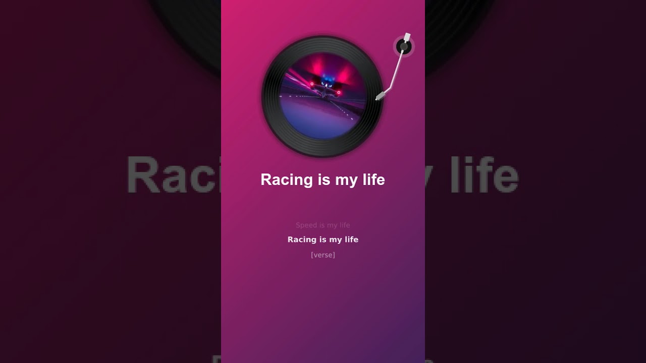 Racing is my life