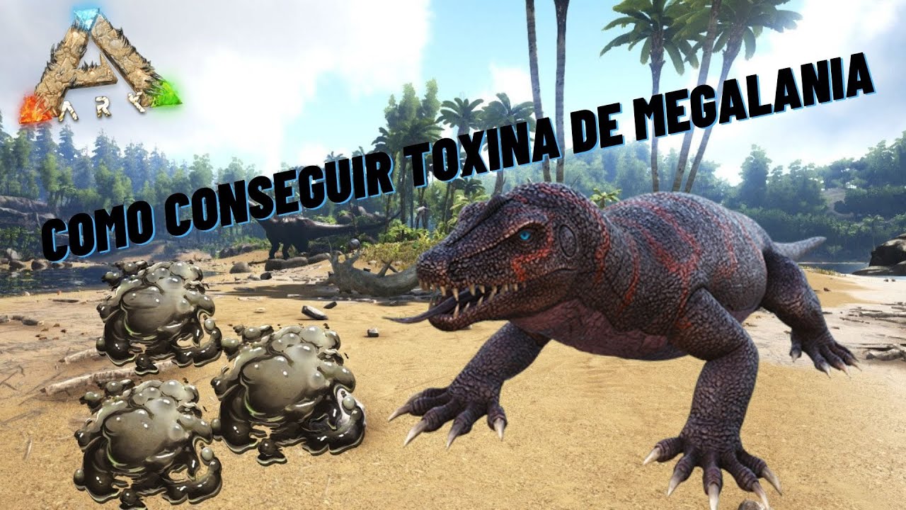 Como conseguir toxina de Megalania en ARK: The Island #megalania #Ark #arksurvivalenvolved #tutorial