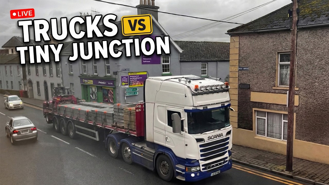 🔴 Trucks vs Tiny Junctions: The Challenge of Ireland's Narrow Roads 🚛🇮🇪