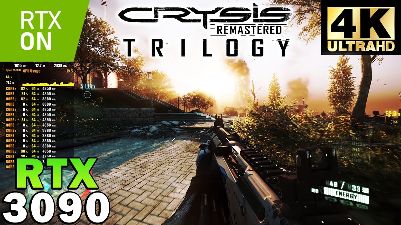 Crysis 2 Remastered 4K | RTX 3090 | Ryzen 7 5800X | Very High Settings | RTX ON | DLSS 2.0