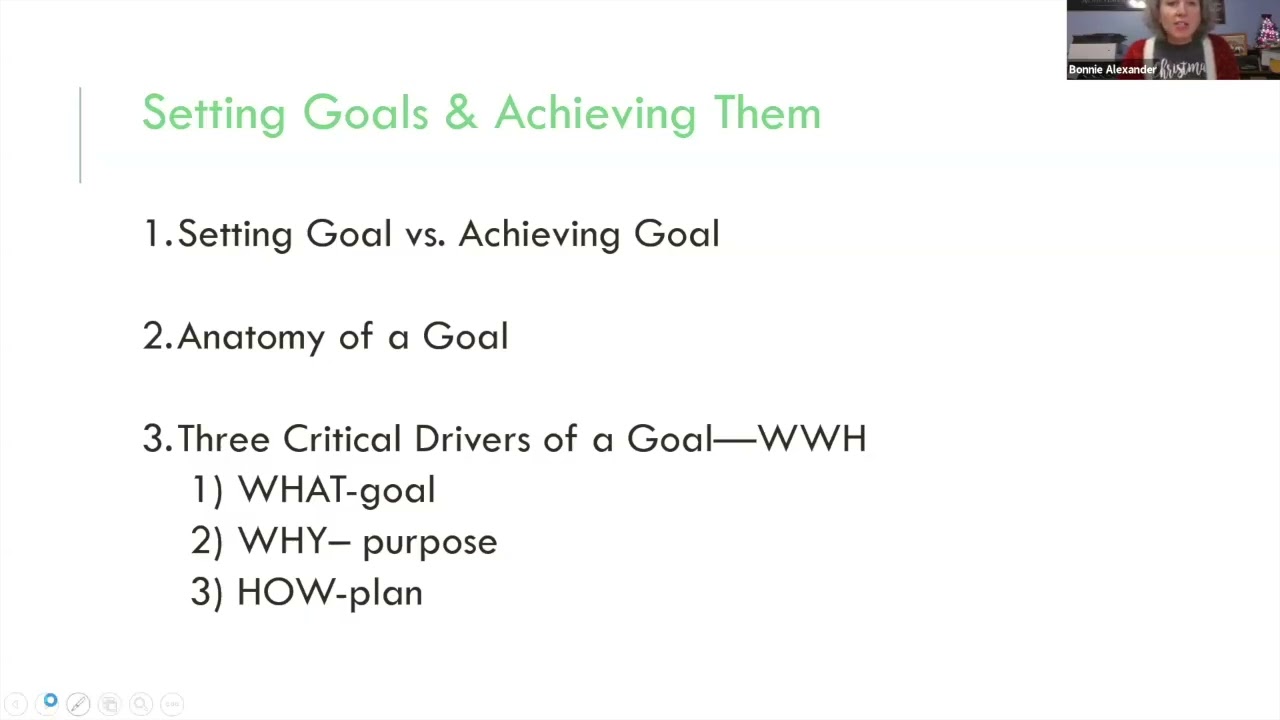 Bonnie Alexander - Tupperware Goal Setting