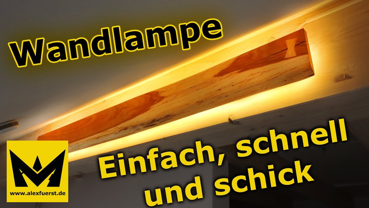 Wandlampe für romantisches Licht 🕯 ♥️ | Oder einfach eine schicke, indirekte Beleuchtung bauen | DIY