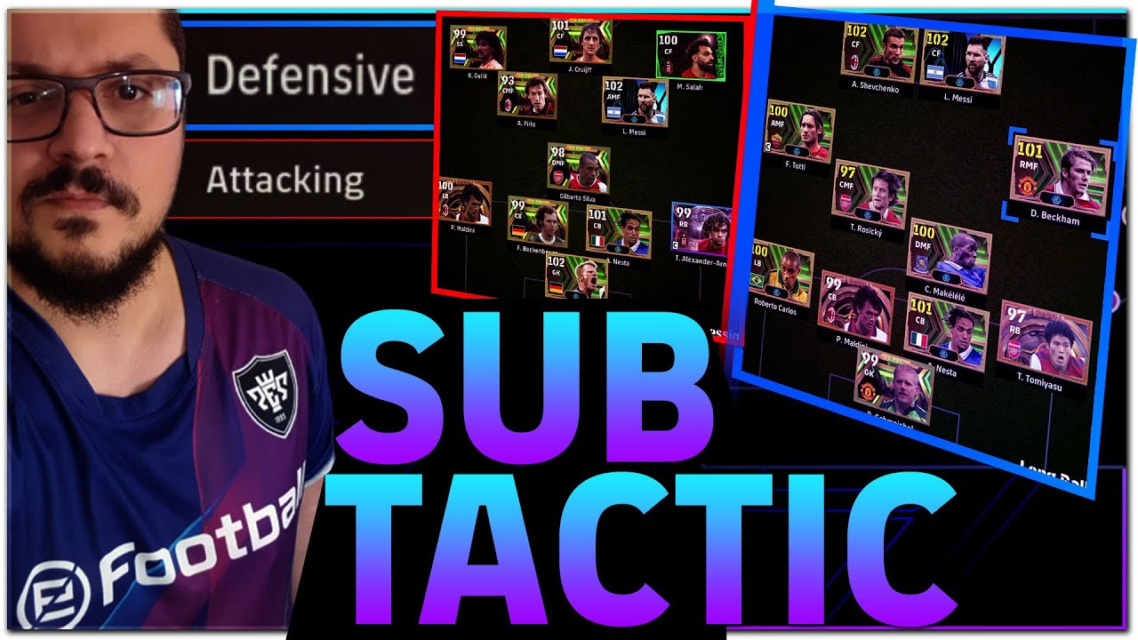Руководство по тактике SUB eFootball 2024 Tactics. Ручное переключение.