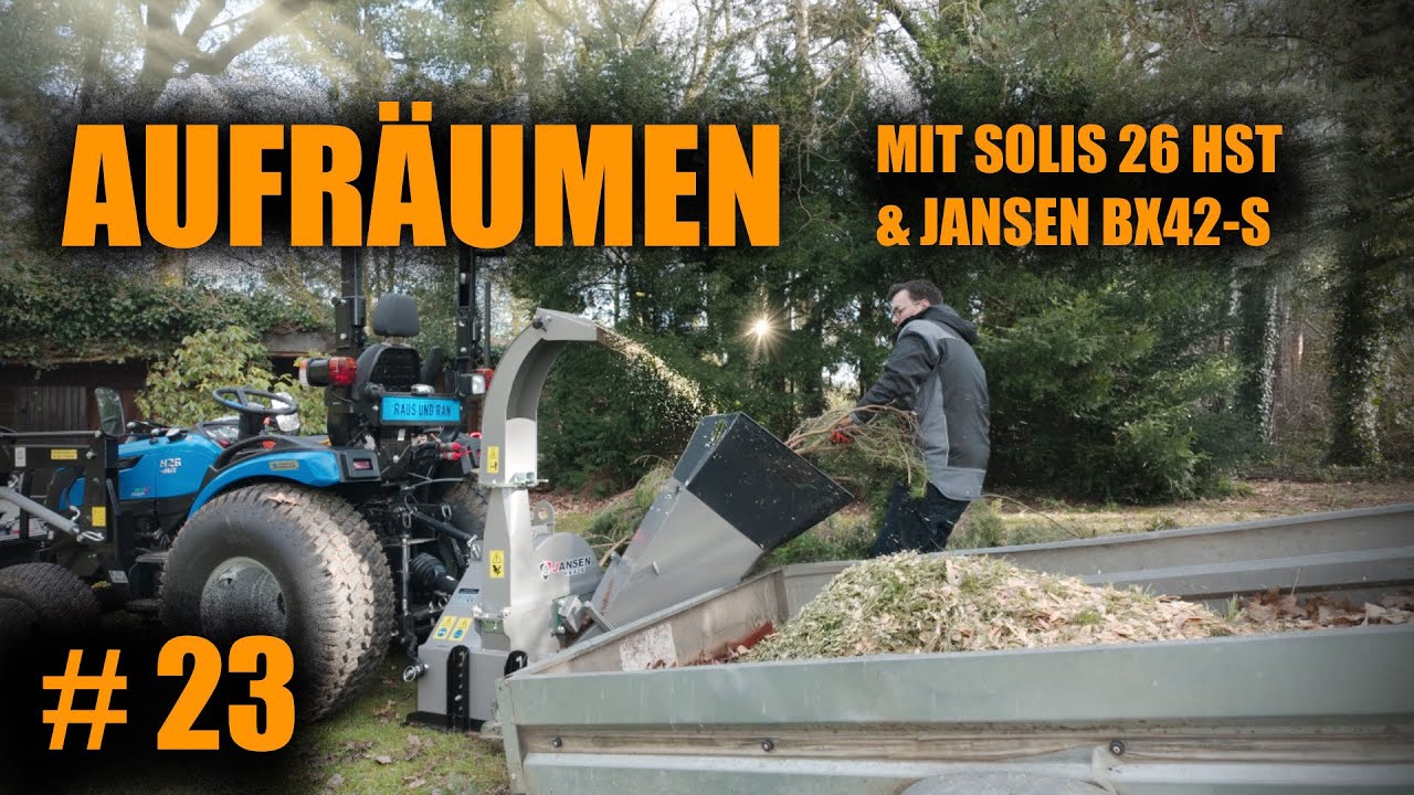 3,5 Hektar Grundstück gekauft | Aufräumen mit Solis 26 HST & Jansen BX 42 S