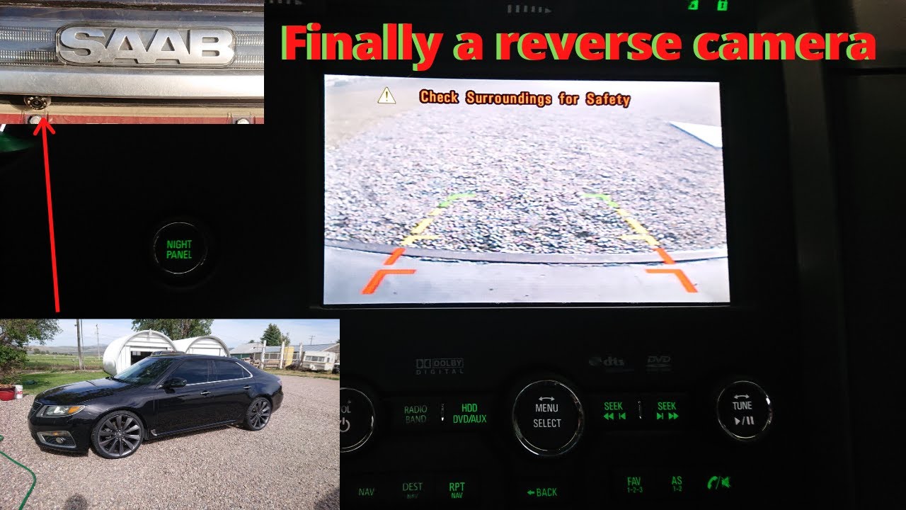 2010 2011 Saab NG 9-5 Reverse Camera Install Final Video