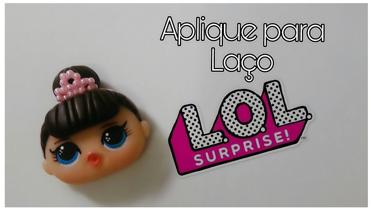 Aplique para laço LoL surprise (Biscuit)