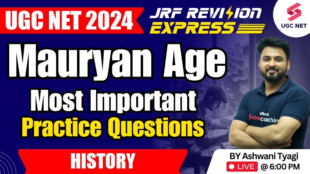 UGC NET History Classes in Hindi | Mauryan Age Most Important Questions | NTA NET | Ashwani Sir