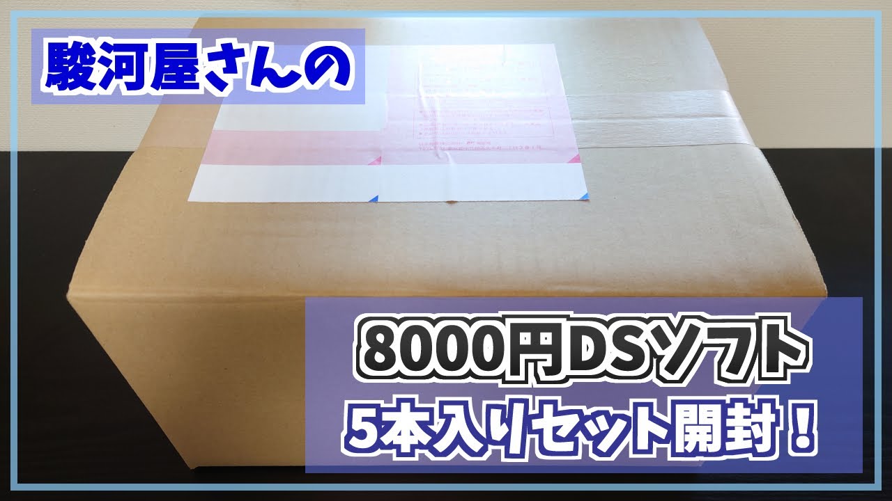【福袋開封】駿河屋さんの8000円DSソフト5本入りセットを開封してみた！【DSソフト】