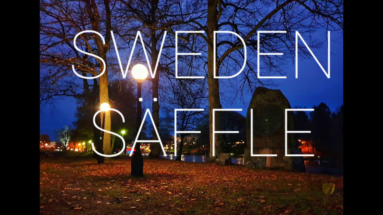 Walking in Sweden  Säffle kommun . En kvällspromenad i Säffle 2020 hösten.