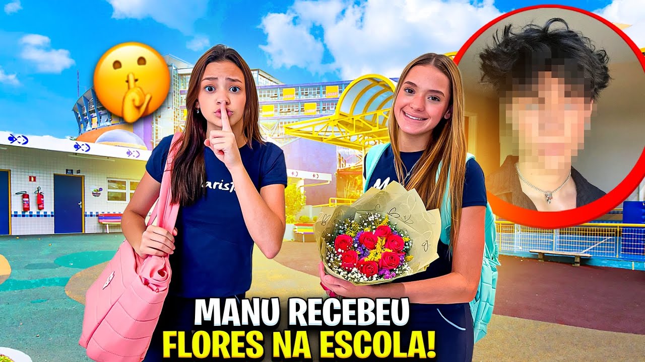MINHA IRMÃ RECEBEU FLORES DE UM GAROTO NA ESCOLA NOVA!!