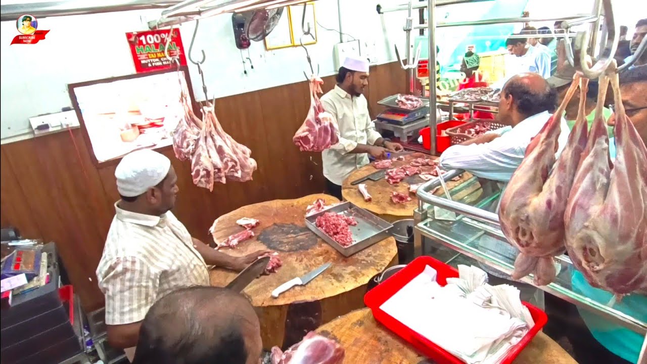 TAJ MUTTON CUTTING 🔪SKILLS P-131 || VANASTHALIPURAM