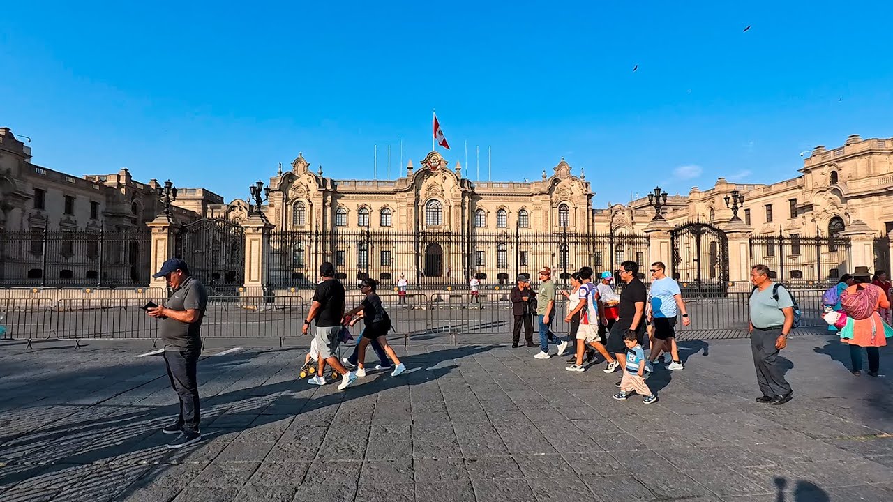 Walking Through Historic Lima at Sunset | Real Life in Peru (4K)