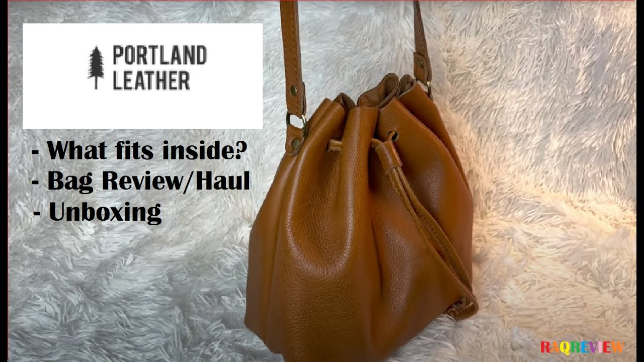 PORTLAND LEATHER GOODS — сумка-ведро с завязкой. Что помещается внутри? | Первое впечатление | Ra...