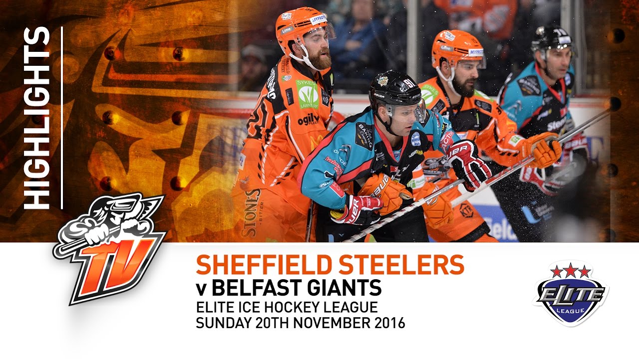 Sheffield Steelers v Belfast Giants - EIHL - Sunday 20th November 2016