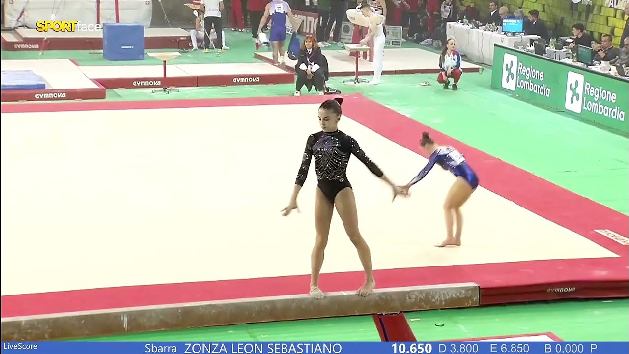Giulia Perotti 🇮🇹 - HUGE 14,350 beam at 16 year old - Serie A1 - February 8th 2025