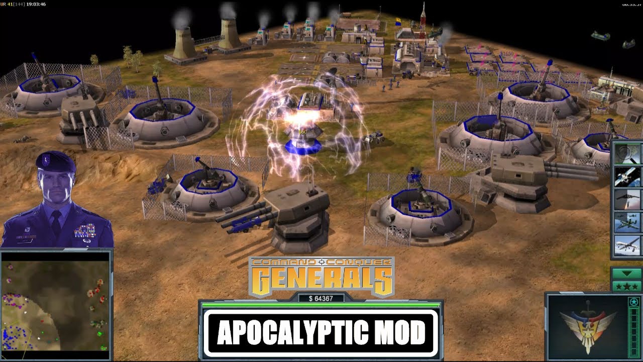 DEFENSE GOD LEVEL!  (NO SW) C&C Generals Zero Hour APOCALYPTIC MOD