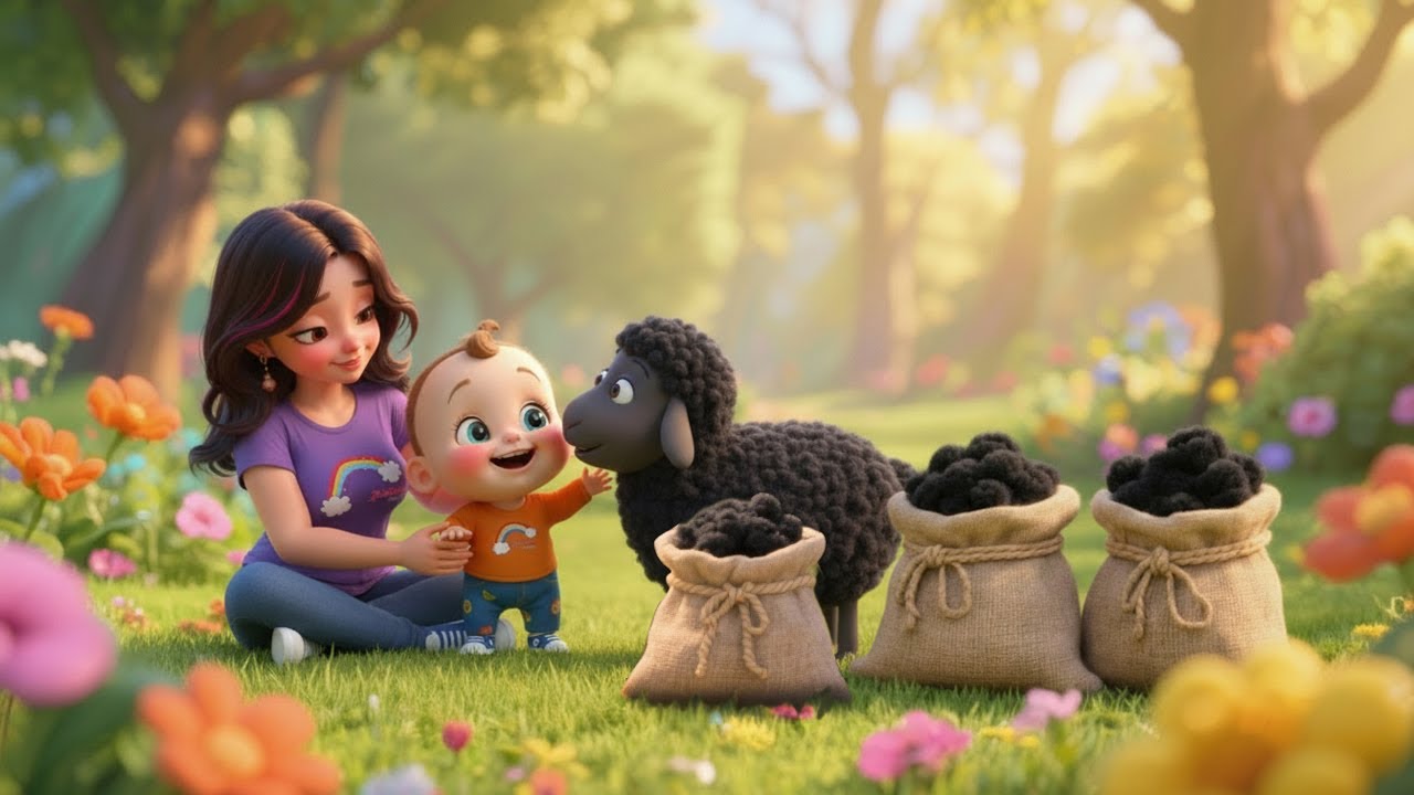 Baa Baa Black Sheep — детская песенка и другие весёлые детские песенки из коллекции @rainbowkidztv