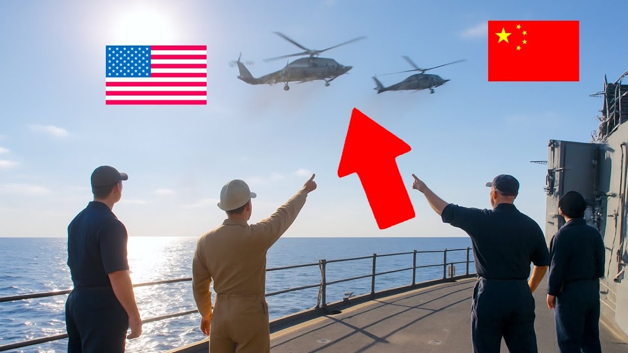 MH-60R Seahawk INTERCEPTED by Chinese Attack Helicopter in Tense Taiwan Strait Incident