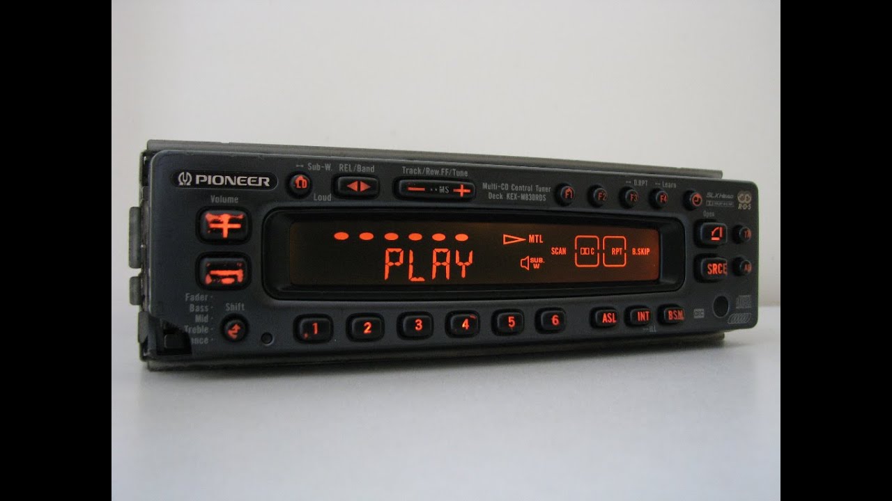 Pioneer KEX-M830RDS + CDX-M30 Car Audio Demo