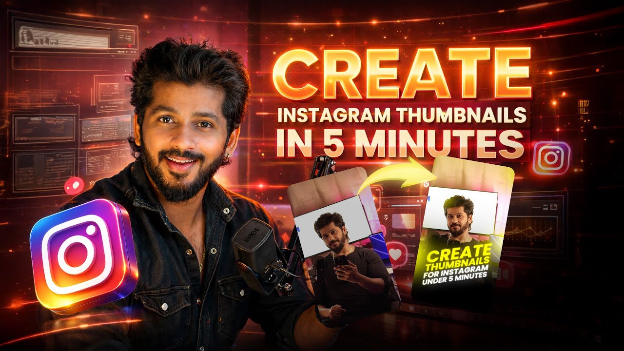 Stop Using Boring Thumbnails | Create Pro Reels Thumbnails in Photoshop