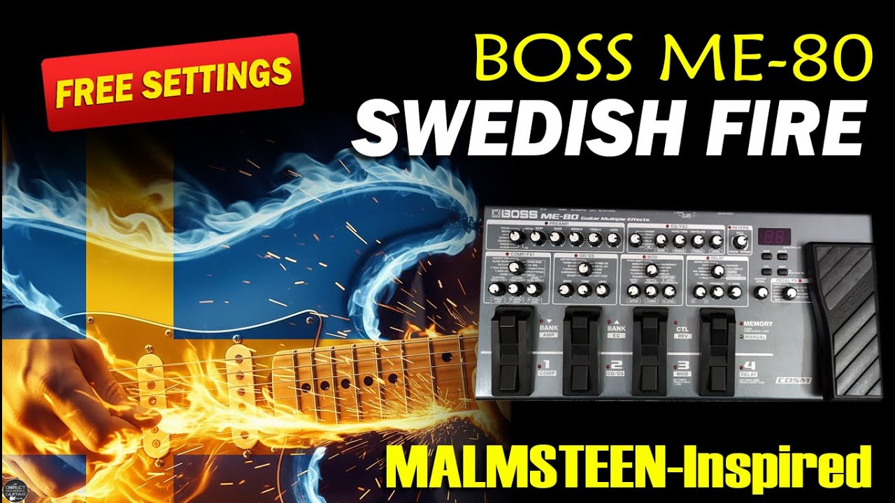BOSS ME 80 LEAD Neoclassical Shred Malmsteen-Inspired | TUTORIAL