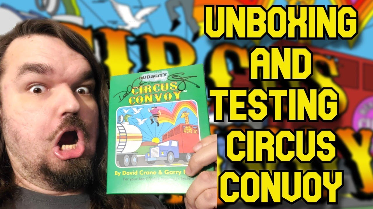 Unboxing And Testing Circus Convoy Atari 2600 Homebrew! Sent By 