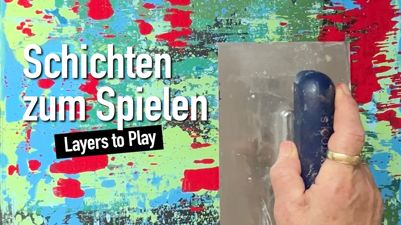 Wenn die Natur malt: Acrylfarben blühen mit der Rakeltechnik | Schritt für Schritt erklärt