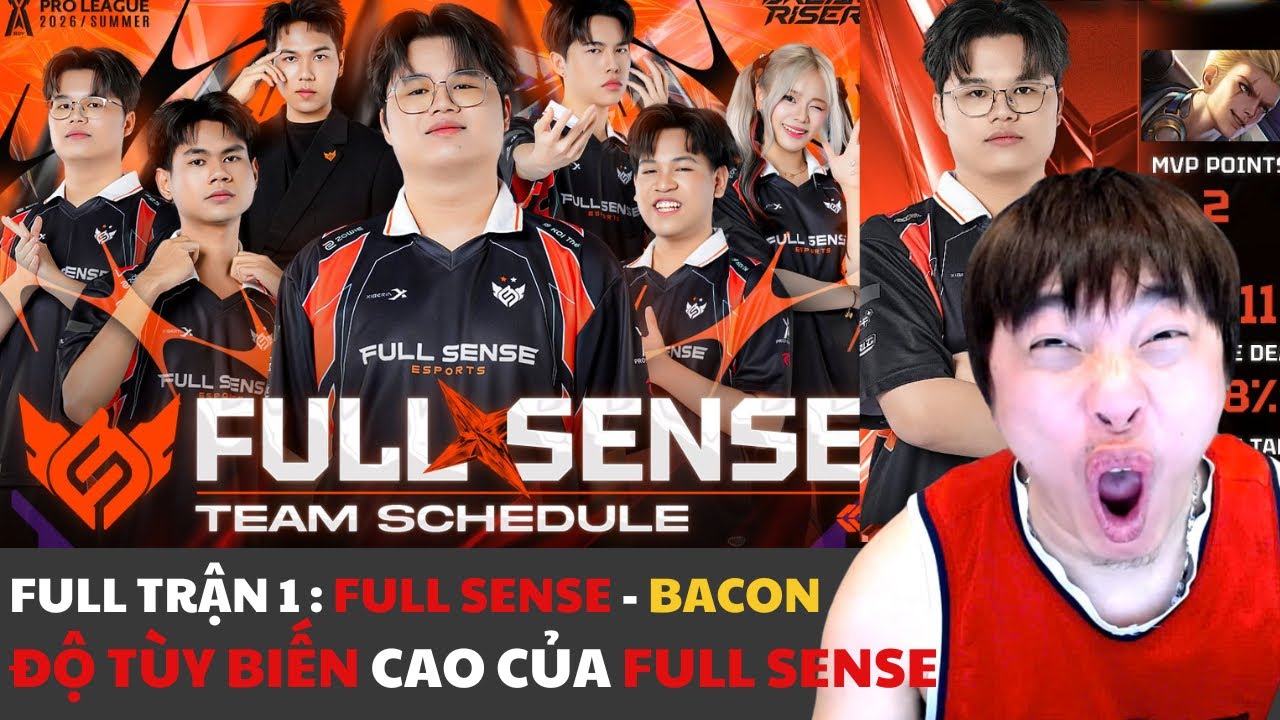 FULL SENSE “Nô Đùa” BACON TIME - Đỉnh Cao Điều Tiết Thế Trận !!!